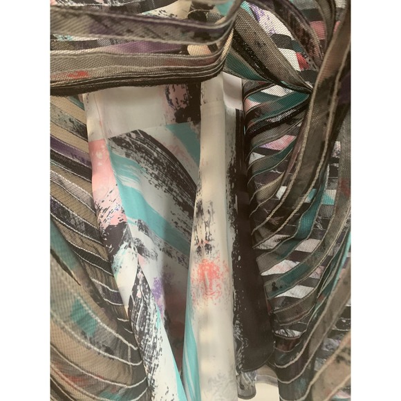 Parker Orion Multicolored Dress Sleeveless Women's Halter Dress Size Medium - Picture 4 of 7